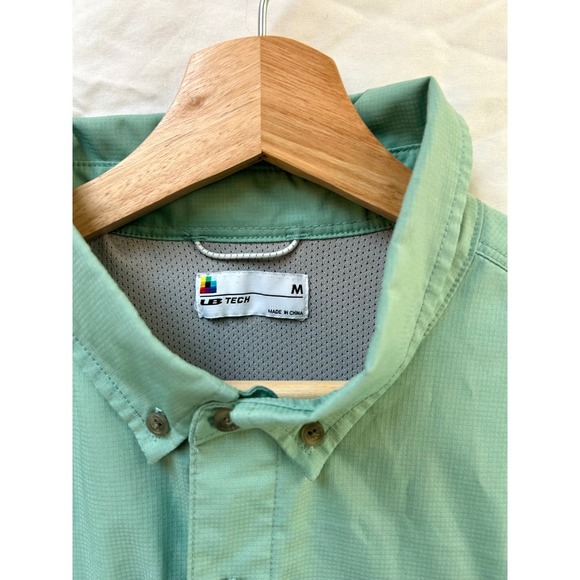 Lot of 2 LB Tech Fishing Shirt Short Sleeve Button Down Outdoor Camp Mens Medium - Picture 6 of 10